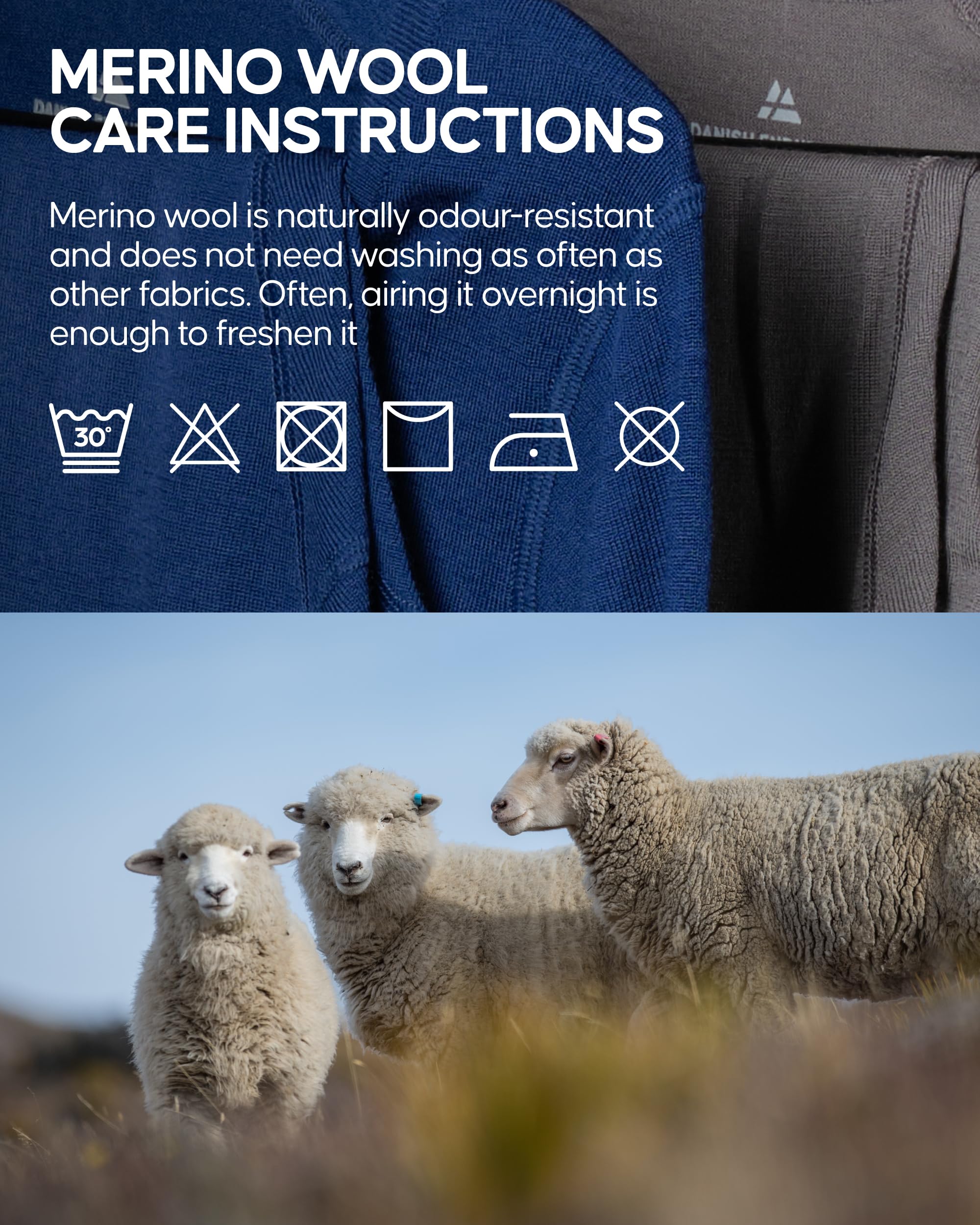 DANISH ENDURANCE 100% Merino Wool T-Shirt for Men, Short Sleeve Tee for Everyday & Outdoors, Moisture-Wicking, 1 or 2-Pack - Image 5