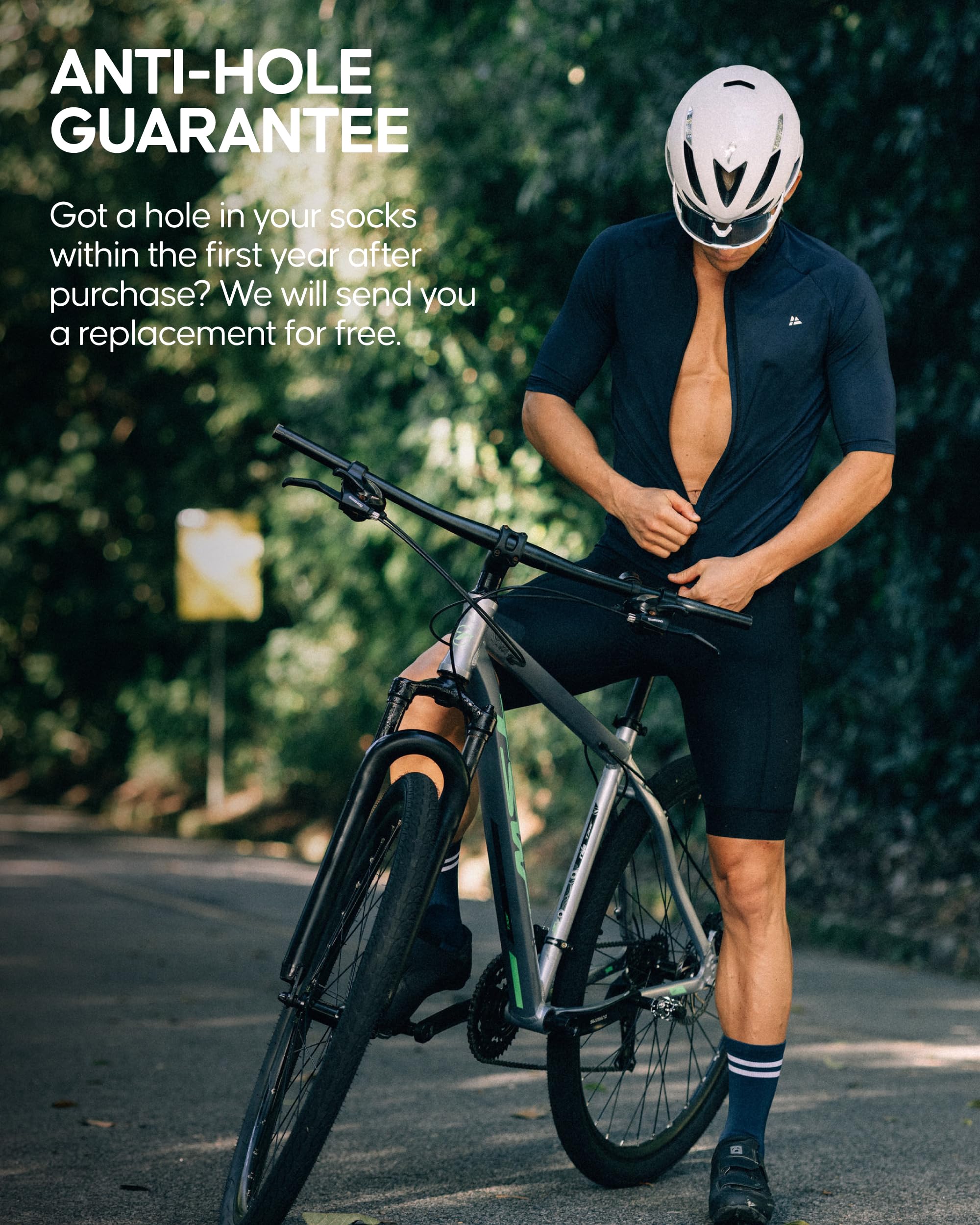 DANISH ENDURANCE Crew Cycling Socks – Breathable Fast-Dry Bike Socks with Cushioned Sole for Men & Women, 3- & 5-Pack - Image 4