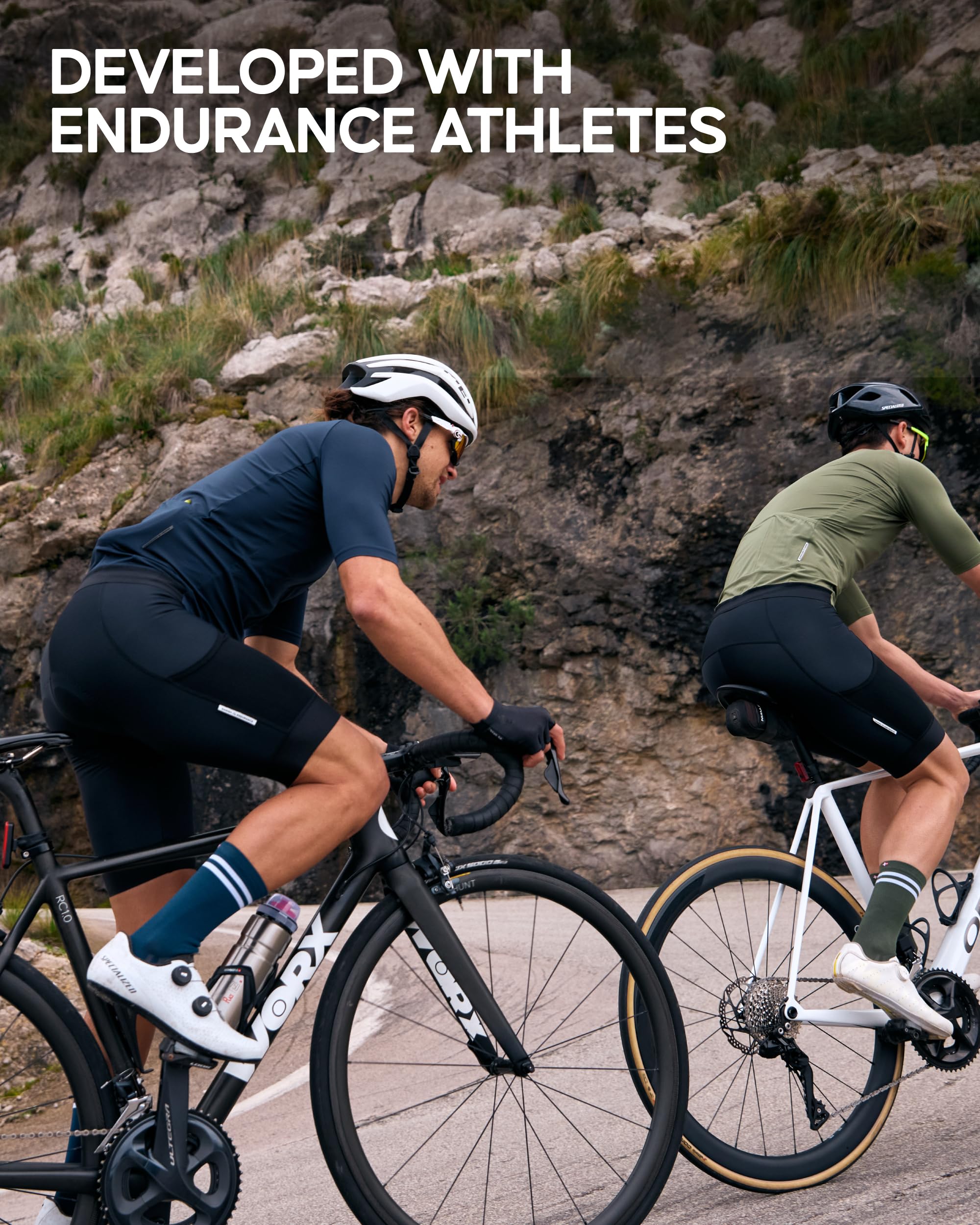 DANISH ENDURANCE Crew Cycling Socks – Breathable Fast-Dry Bike Socks with Cushioned Sole for Men & Women, 3- & 5-Pack - Image 5