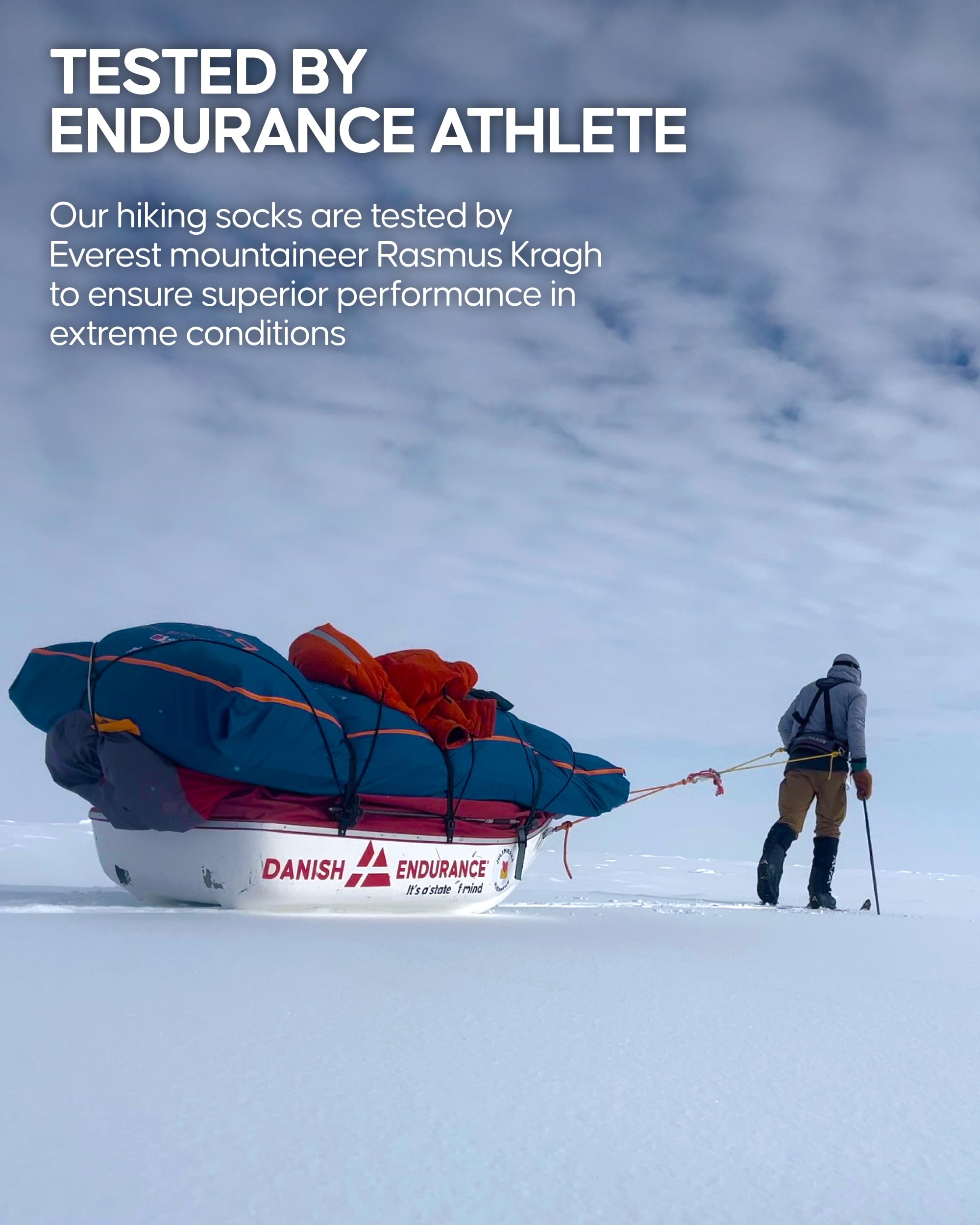 DANISH ENDURANCE Knee High Hiking Socks, Merino Wool, Long Thermal Socks, for Women & Men - Image 6