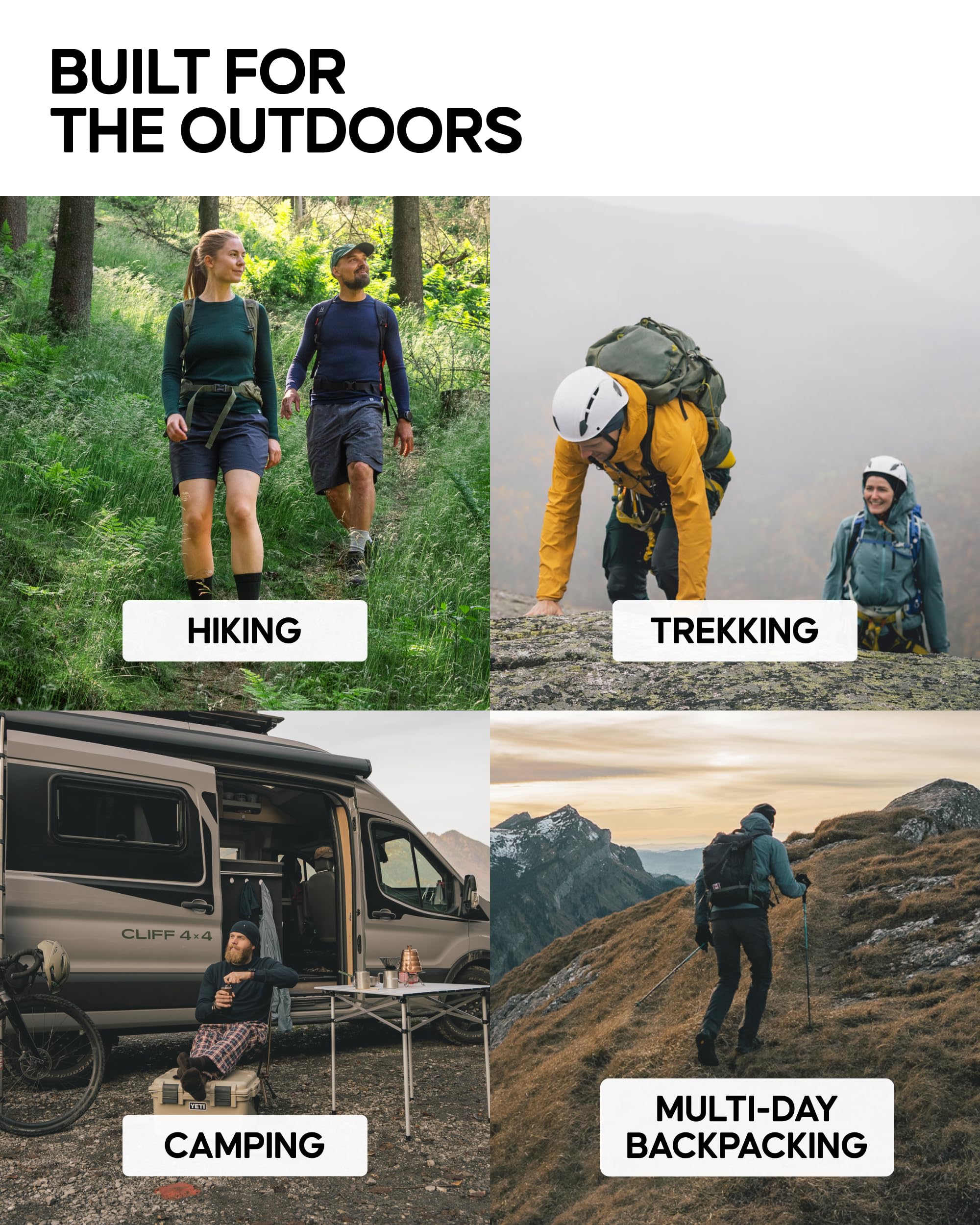 DANISH ENDURANCE Lightweight Merino Wool Hiking Socks, Thin Breathable Summer Walking Socks for Men & Women, 1-Pack - Image 4