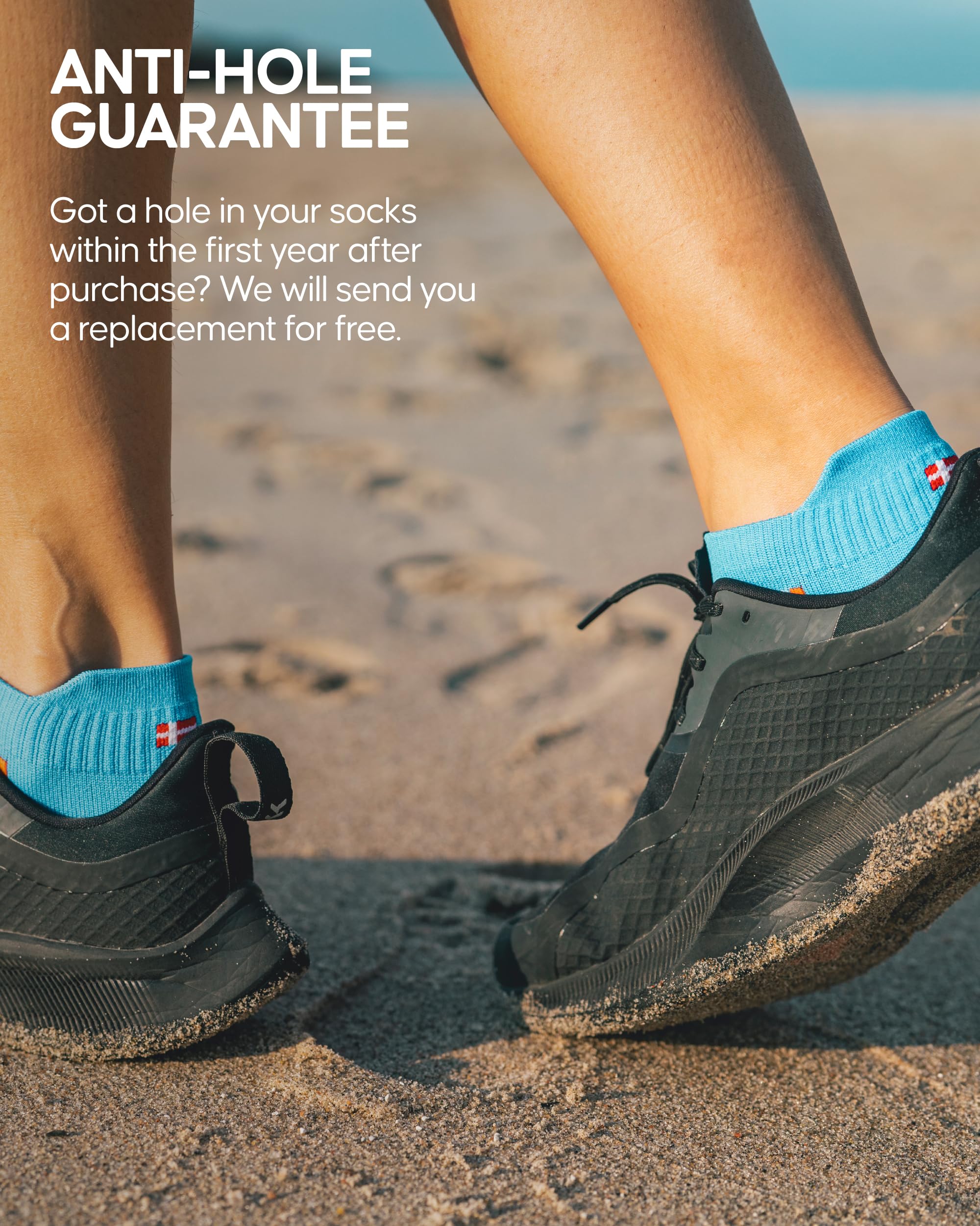 DANISH ENDURANCE Low-Cut Athletic Socks – Breathable Fast-Dry Running & Gym Workout Socks for Men & Women, 3 & 5-Pack - Image 4