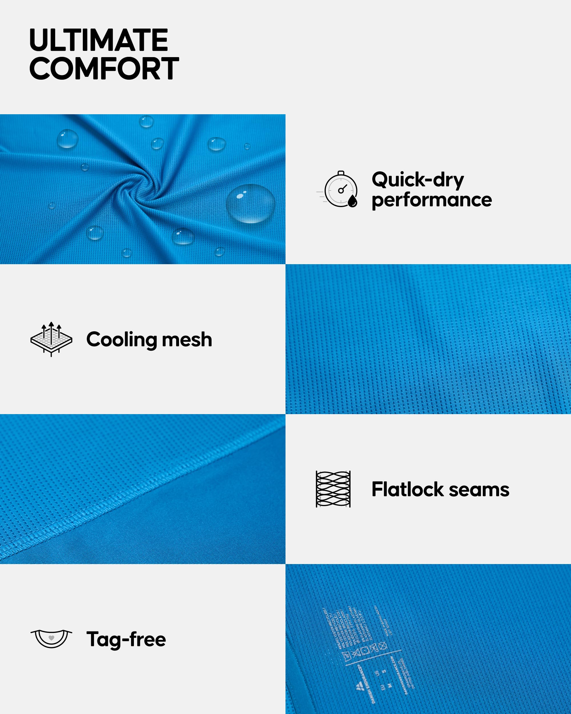 DANISH ENDURANCE Men’s Fitness T-Shirt for Sport, Active Running, Short Sleeve - Image 4