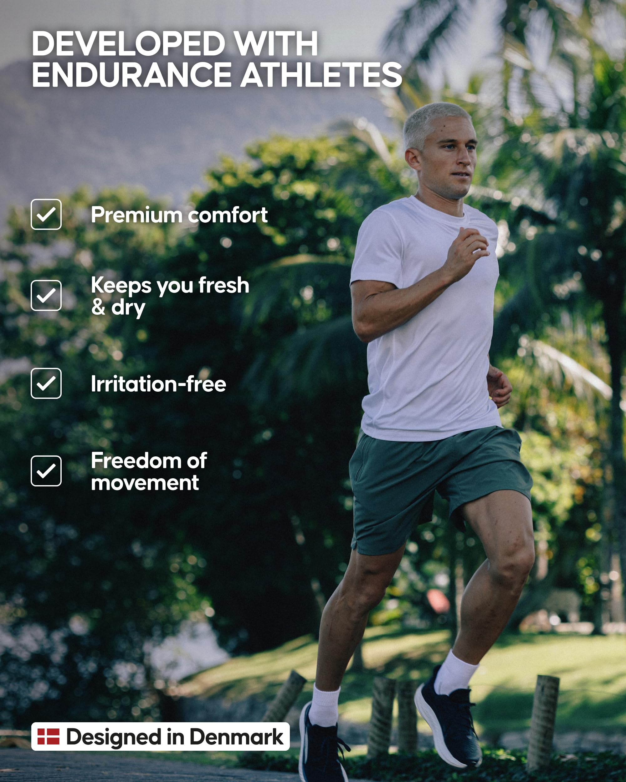 DANISH ENDURANCE Men’s Fitness T-Shirt for Sport, Active Running, Short Sleeve - Image 5