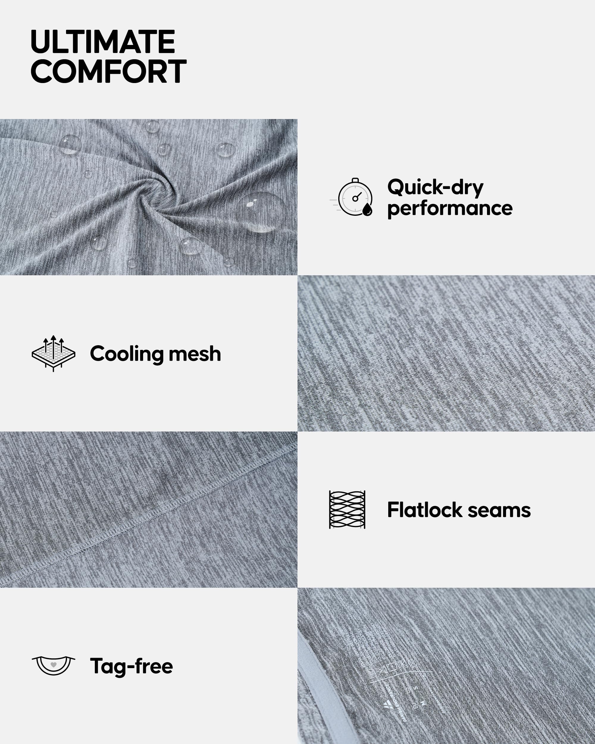 DANISH ENDURANCE Men’s Fitness T-Shirt for Sport, Active Running, Short Sleeve - Image 4