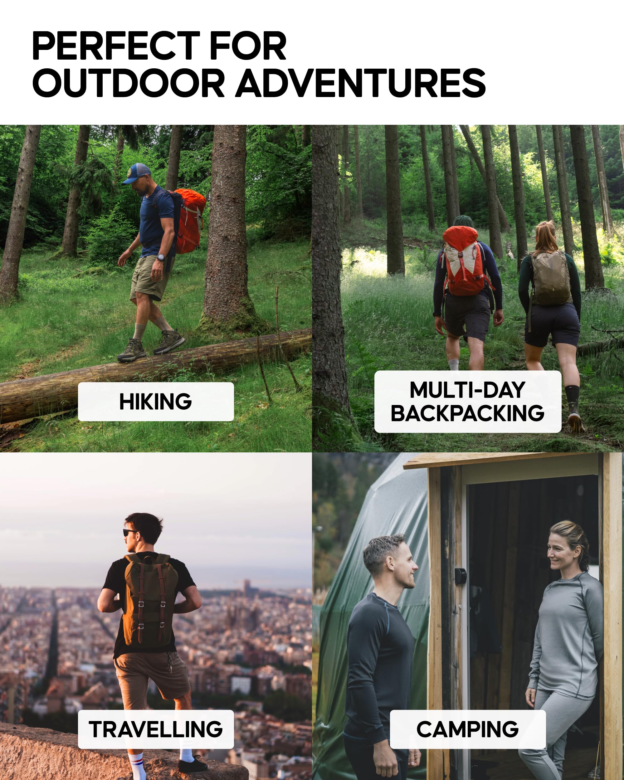 DANISH ENDURANCE Merino Wool Baselayer T-Shirt, Short Sleeve, Thermal Undershirt for Men, Breathable, Moisture Wicking - Image 4