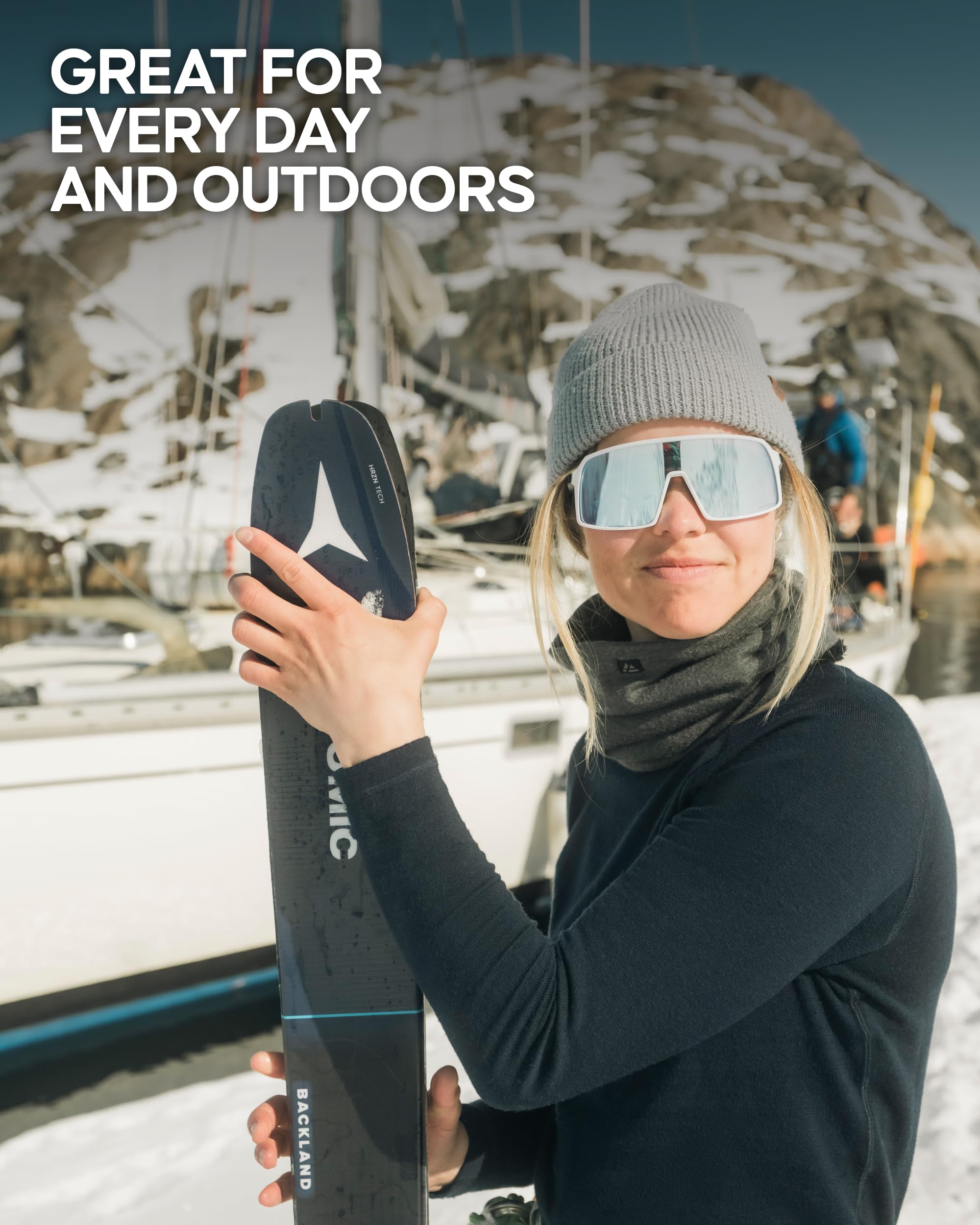 DANISH ENDURANCE Merino Wool Beanie for Men & Women, Fleece Lined Hat, Soft, Stretchy, Fisherman Beanie, Warm Wool Hat - Image 4