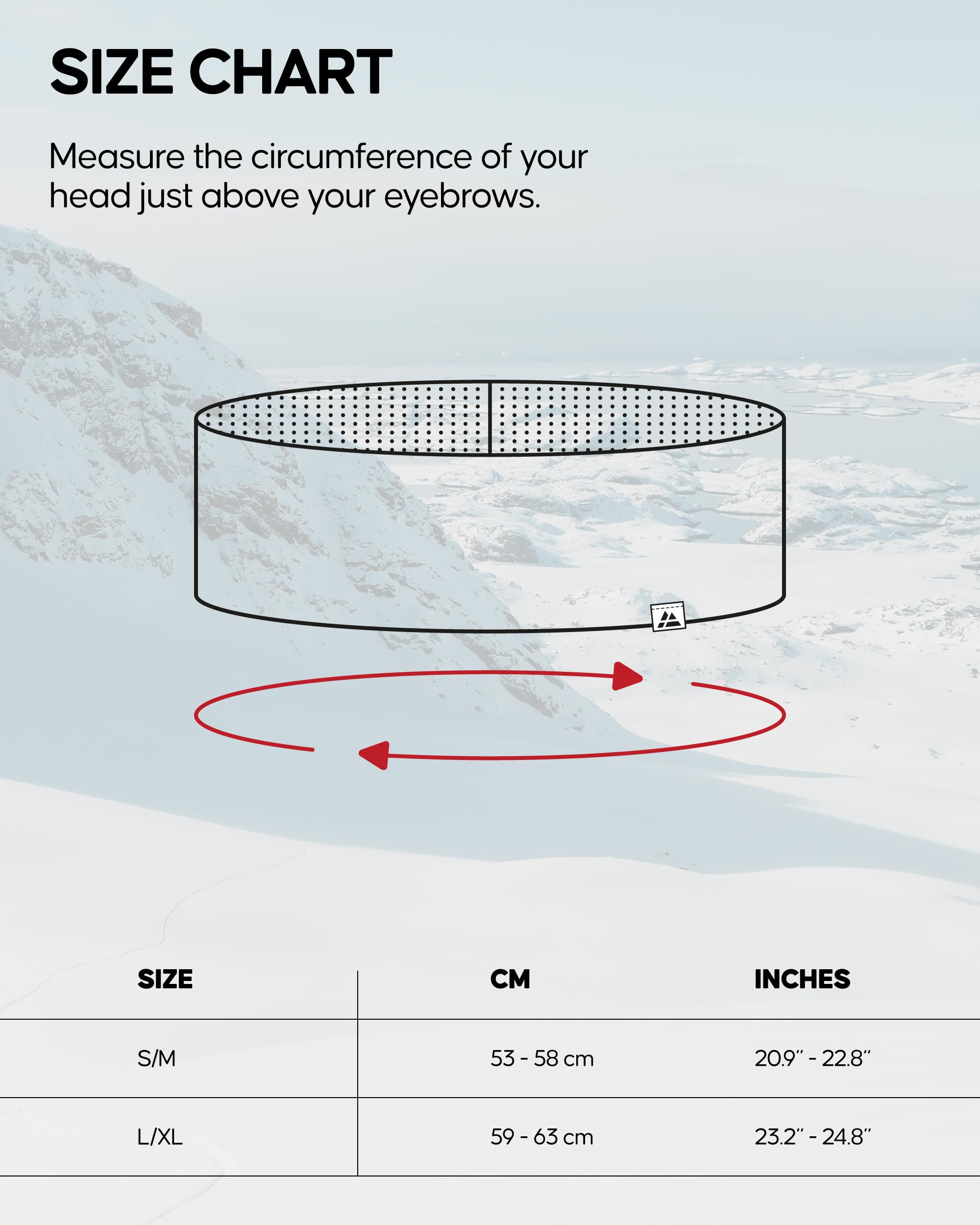 DANISH ENDURANCE Merino Wool Headband, with Thermal Inner Fleece, for Men and Women, Unisex, Dark Navy, M/L - Image 5