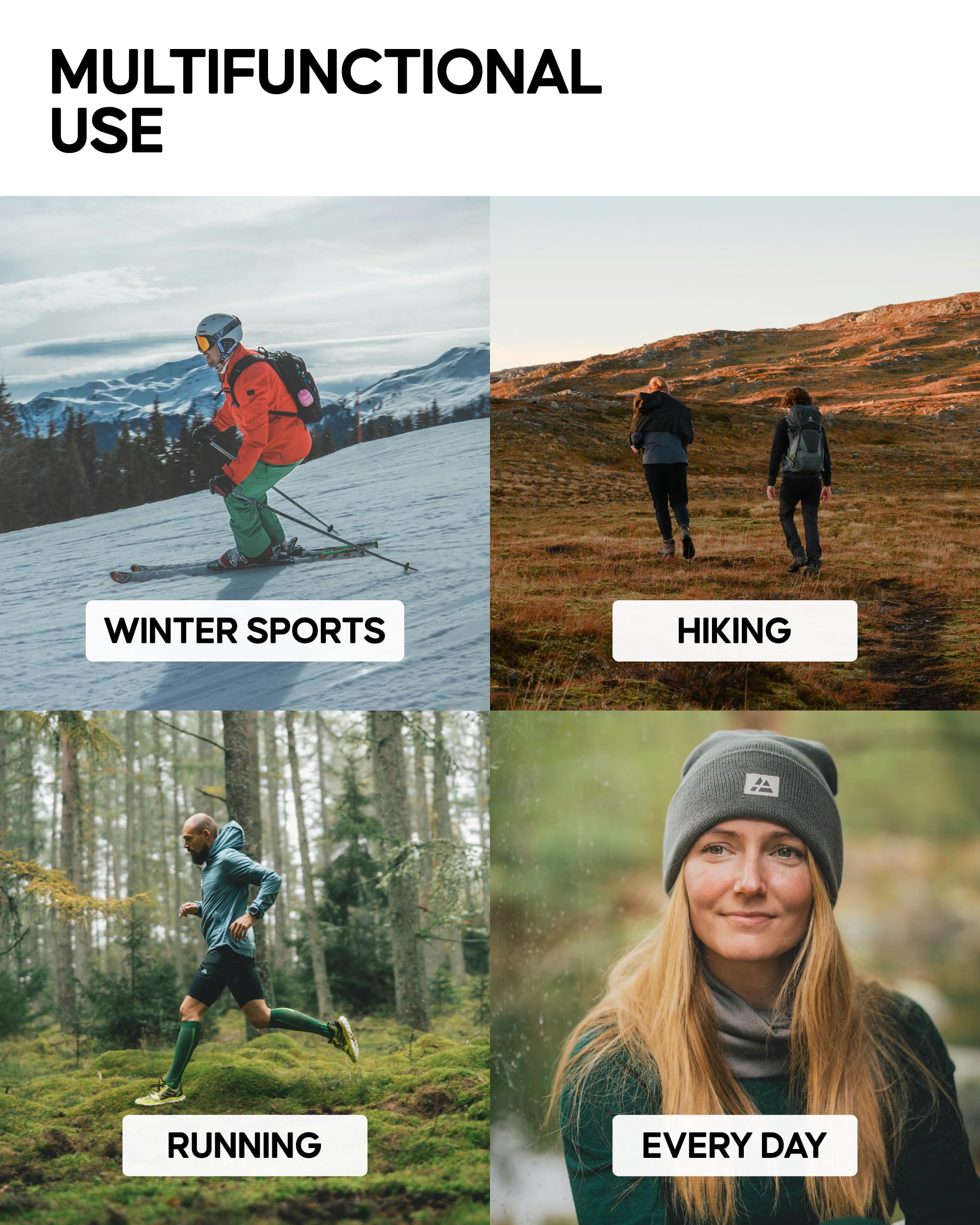 DANISH ENDURANCE Merino Wool Neck Gaiter Face Mask for Men & Women - Image 4