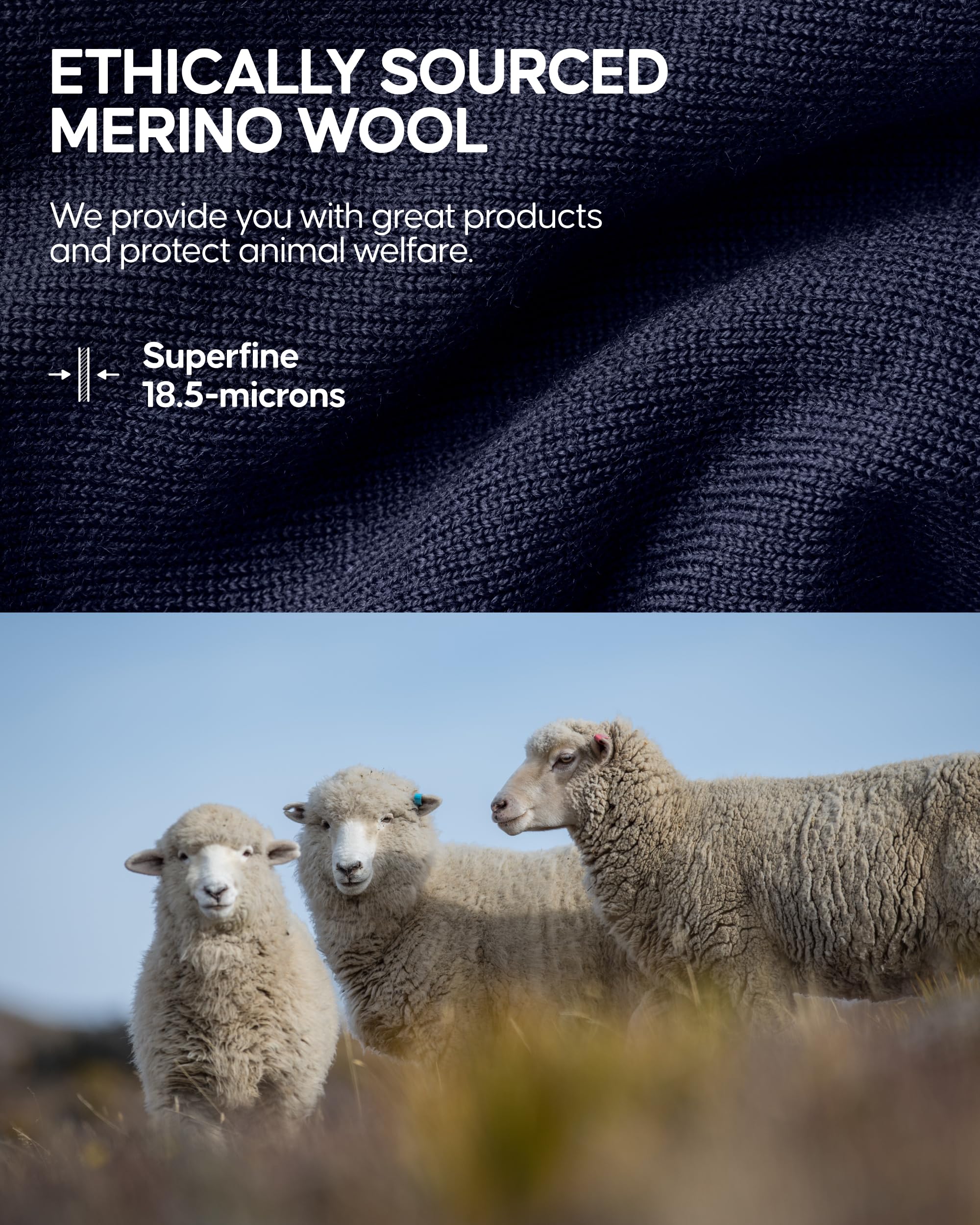 DANISH ENDURANCE Thermal Merino Neck Gaiter with Polar Fleece, Snood, Neck Warmer for Winter, for Men and Women - Image 5