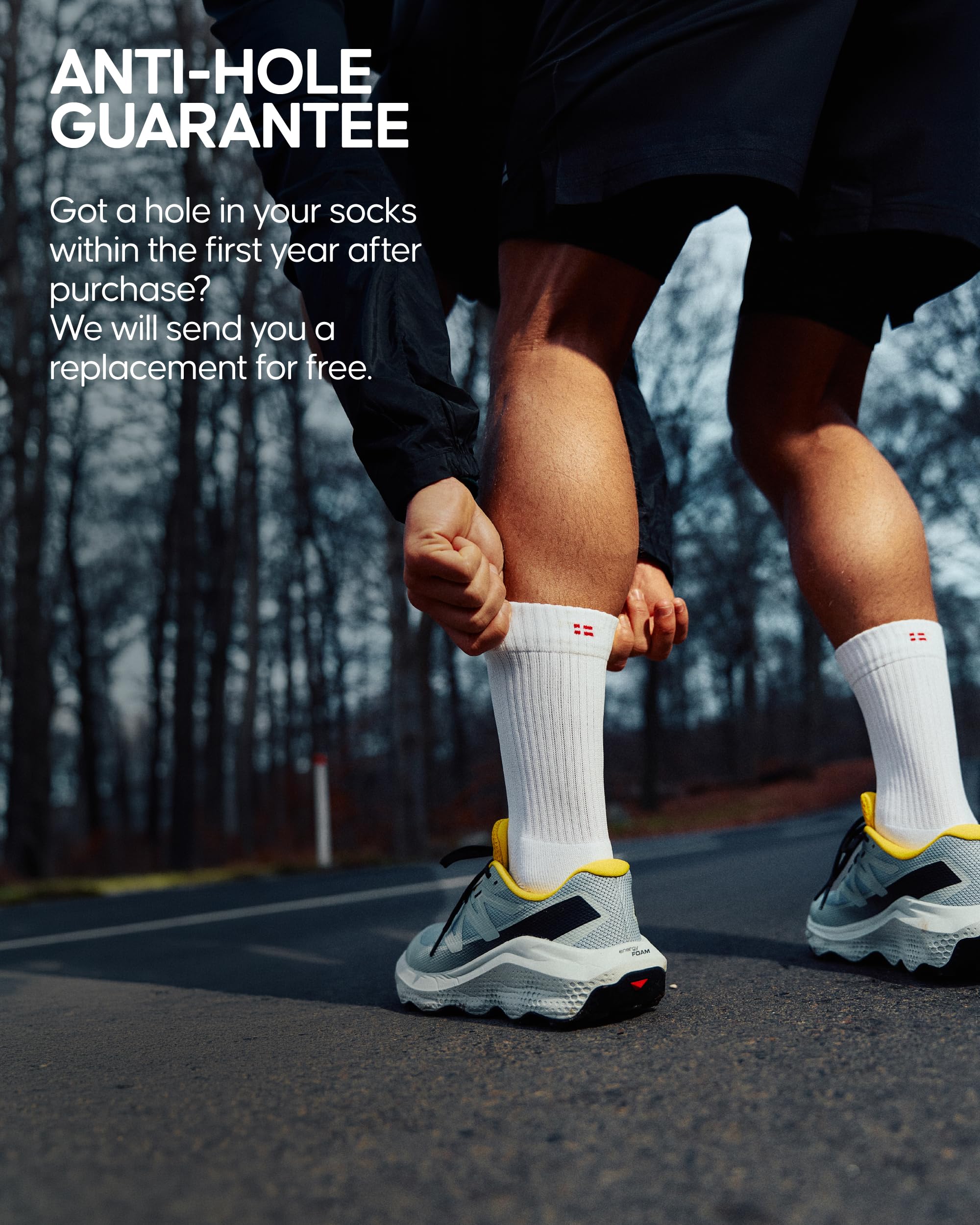 DANISH ENDURANCE Ultra-Comfort Crew Running Socks, Performance Socks, Men & Women - 3 or 5 Pack - Image 4